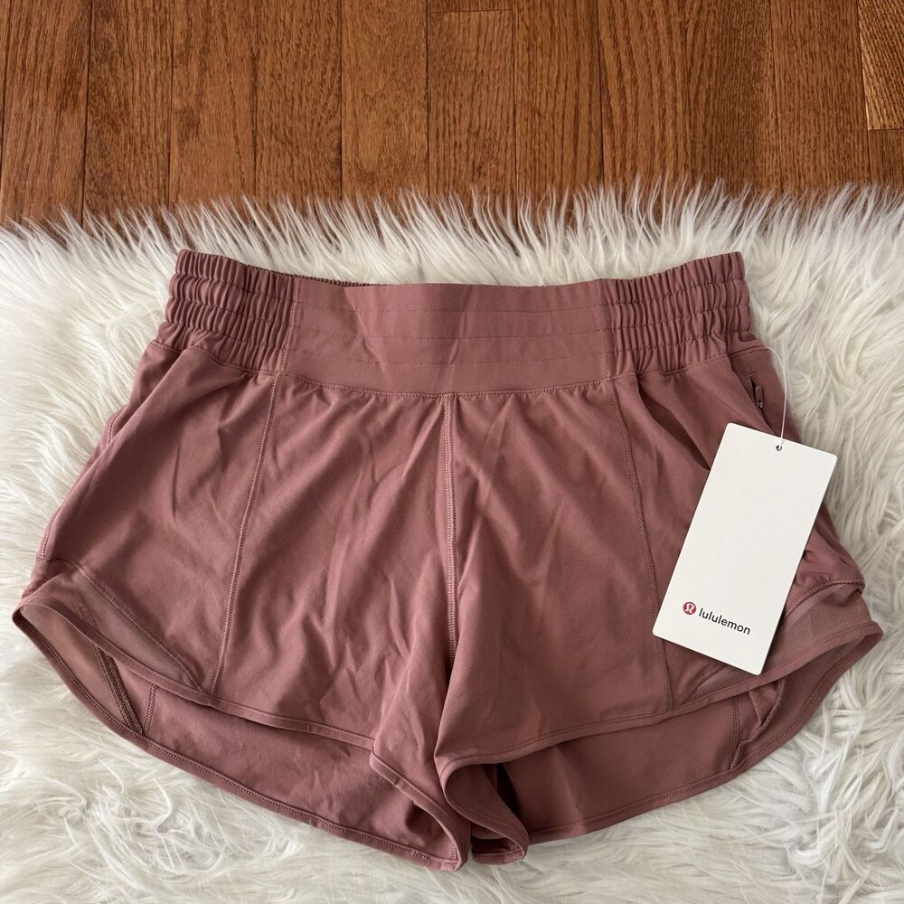 Lululemon Hotty Hot High Rise Shorts Women’s Size 8 Red Clay 2.5” Lined Run NWT